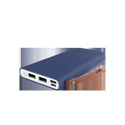Lớp phủ cao su đầy màu sắc Ngân hàng điện USB kép di động 138mm