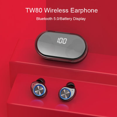 Truyền màn hình LED Tai nghe Bluetooth không dây chống nước 10m TW80