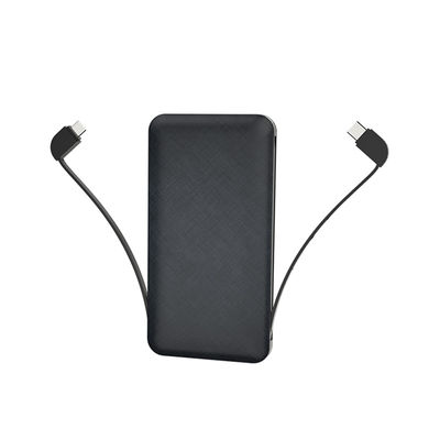 Cáp sẵn có 10000mAh 210g Ngân hàng điện siêu mỏng