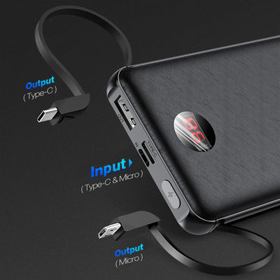 Ngân hàng điện tích hợp sẵn 10000mAh 8 pin Micro USB với màn hình LCD