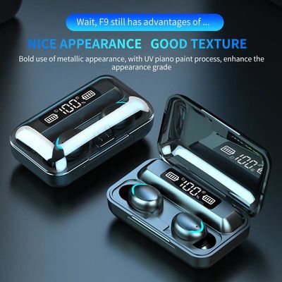 Tai nghe không dây RoHs Tws Bluetooth 5.0 Tai nghe không dây STouch 9D Stereo F9 True Wireless 5.0