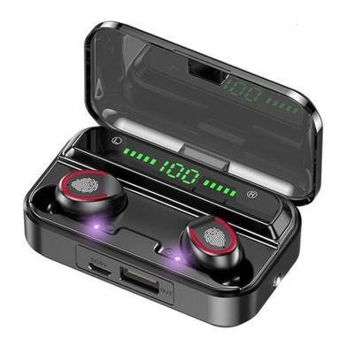 Tai nghe nhét tai Bluetooth không dây nhỏ V5.1 TWS với pin dự phòng
