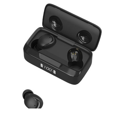 Tai nghe âm thanh nổi không dây Mini True Tai nghe HD stereo Màn hình LED